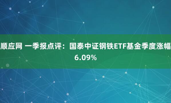 顺应网 一季报点评：国泰中证钢铁ETF基金季度涨幅6.09%